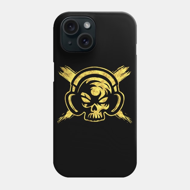 ✪ Skull with Headphones ✪ Abstract Tribal Tattoo Style Phone Case by Naumovski