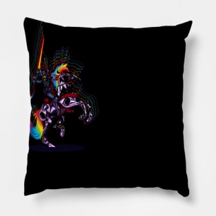 Dark Knight of Rainbows Pillow
