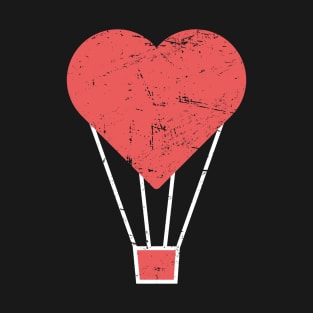 Heart | Cute Hot Air Balloon Graphic T-Shirt