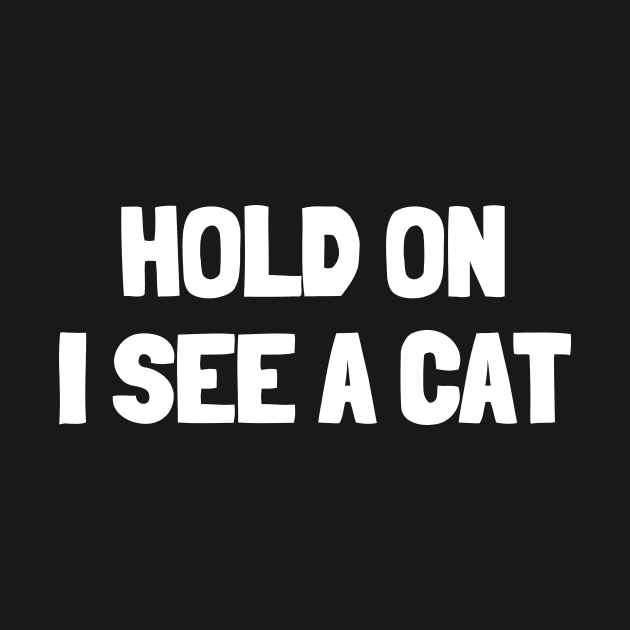 Hold on i see a cat by White Words