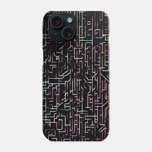 Neon lines pattern Phone Case