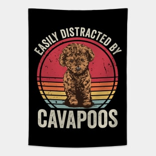 Easily Distracted By Cavapoo Tapestry