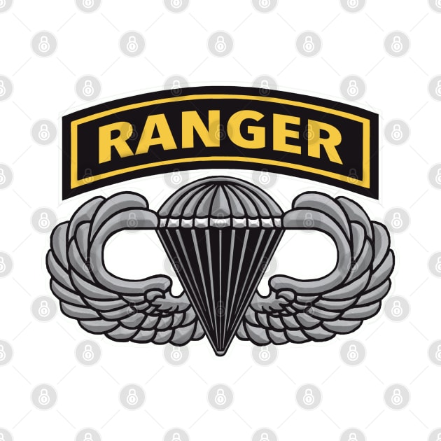 Army Ranger with Jump Wings by Trent Tides