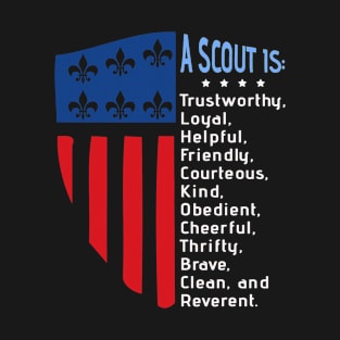 Scouting Law, US America Flag Scouting law T-Shirt