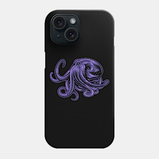 Purple octopus Phone Case