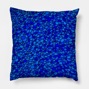 blue scales Pillow