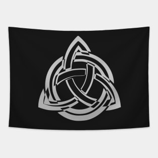 Celtic Triquetra Black And White Tapestry