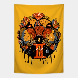 Orangrey Mystic Gemini Tapestry