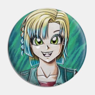 Self Portrait Anime Style Pin