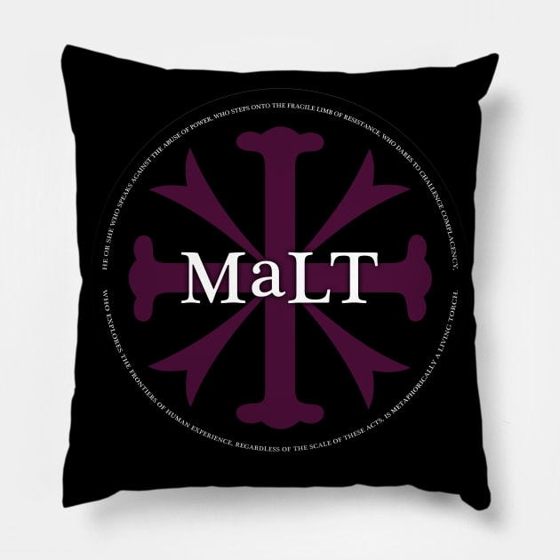 Myself a Living Torch / Symbol of Resistance Pillow by Jeffrey Alan Bright Music Archive