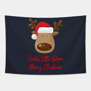 Santa's Little Helper Merry Christmas | Christmas Tapestry