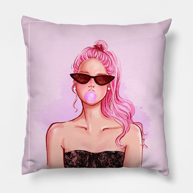 Bubbly Pillow by Tyne Bobier Illustrations