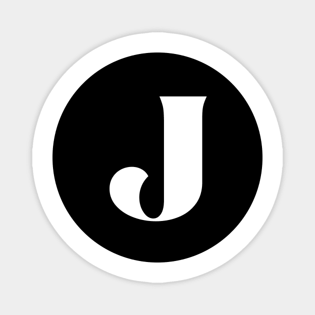 J (Letter Initial Monogram) Magnet by n23tees