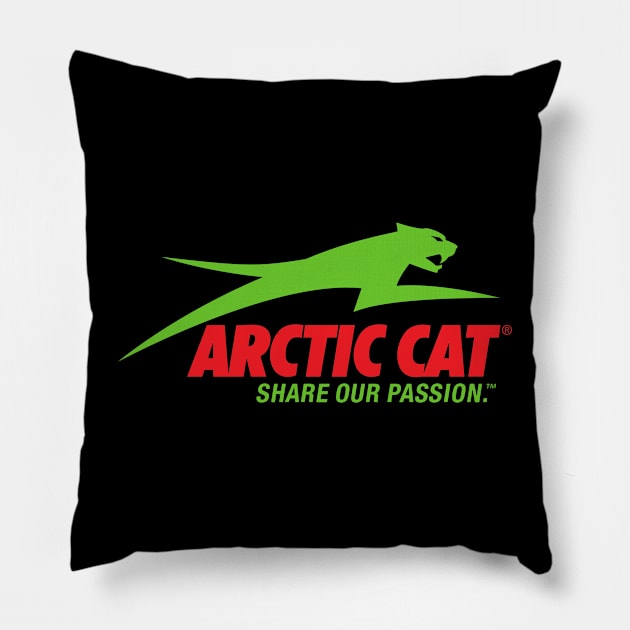 ARCTIC CATT SNOWMOBILE Pillow by sikumiskuciang