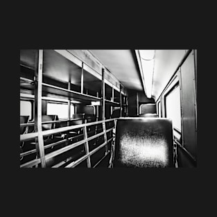 inside an empty train car T-Shirt