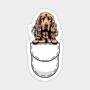 Funny Cocker Spaniel Pocket Dog Magnet