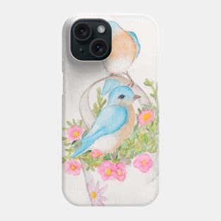 Watercolor - vintage birds Phone Case