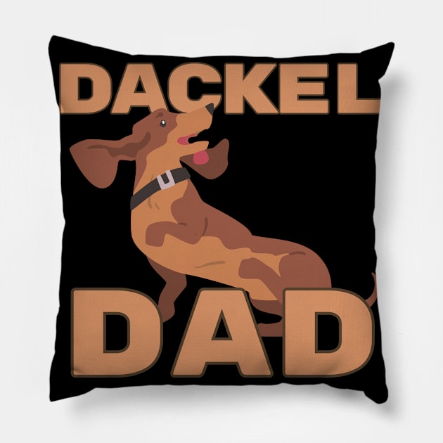 Dackel Dad Pillow by Souls.Print