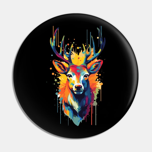 Fantastic colorful deer Pin by javierparra