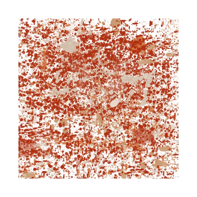 Red Orange Brown Palette Splatter by Jared S Davies