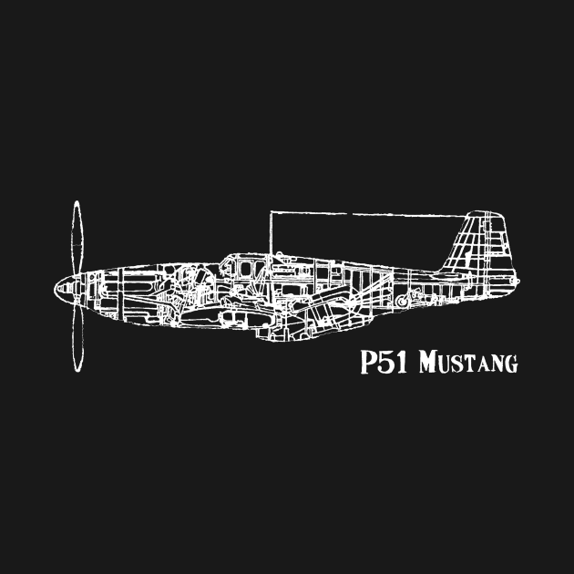 North American P51 Mustang by OneCuriousChip