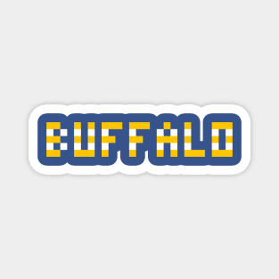 Pixel Hockey City Buffalo 1996 Retro Magnet