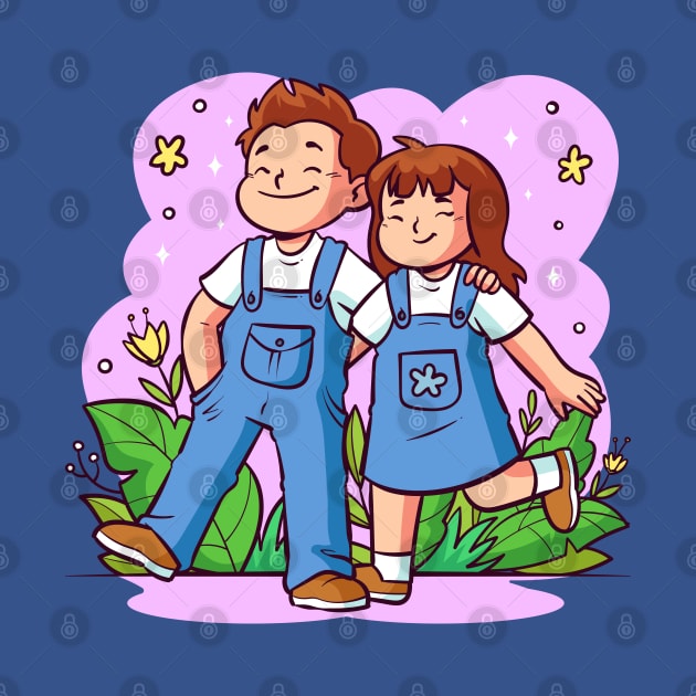 Brother & Sister love by Mako Design 