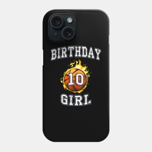10th Birthday basketball 10 years old Phone Case
