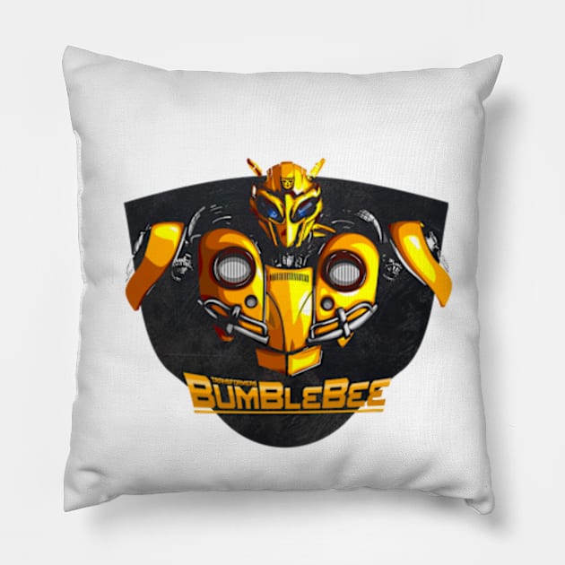 Bumblebee Pillow by SAN ART STUDIO 