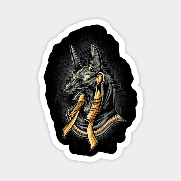 Egypt god of death rites Magnet by BK55