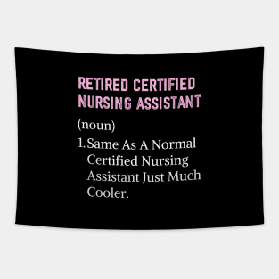 Cute Certified Nursing Assistant Nurse Retirement Tapestry