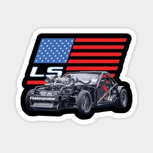 Cleetus McFarland C5 Twin Turbski Turbo Corvette Leroy the Savage USA Magnet