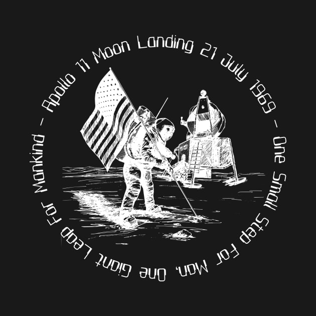 Apollo 11 Moon Landing by needthattshirt