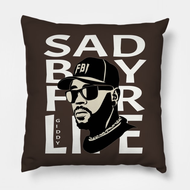 Sad Boy For Life Pillow by Debrawib