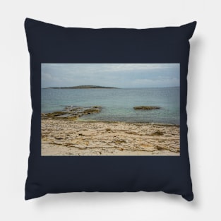 Limestone Coast in Kamenjak Park, Croatia Pillow