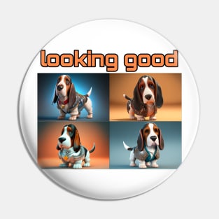 Basset Hound - Looking Good and dressed for success Pin