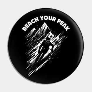 Reach Your Peak | Skiing Pin