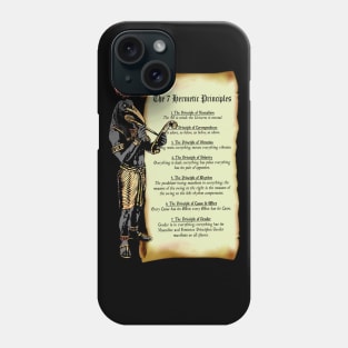 Thoth and The 7 Hermetic Principles - Greek and Egyptian Philosophy Phone Case