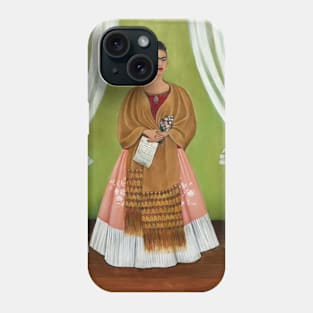 Self Portrait Dedicated to Leon Trotsky (Between the Curtains) - Frida Kahlo Phone Case