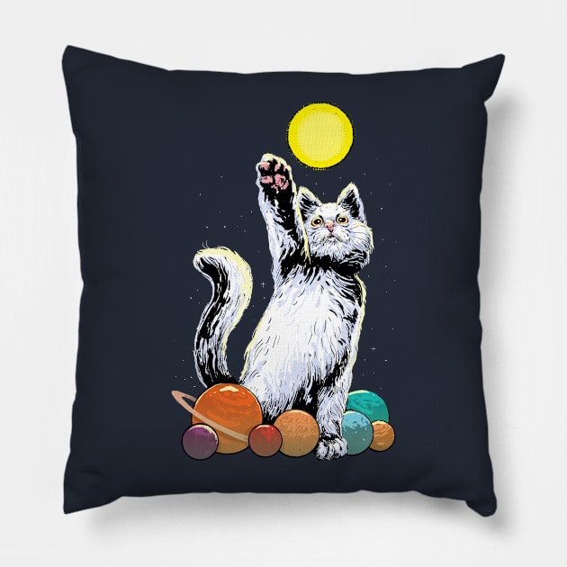 Space Cat Pillow by carbine