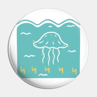 Electricity jellyfish Pin