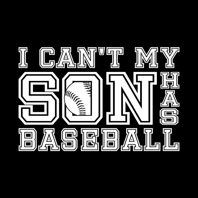 'I Cant My Son Has Baseball' Awesome Baseball Mom by ourwackyhome