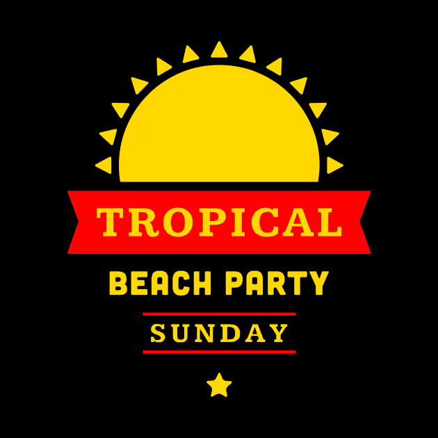 Tropical beach party Sunday by richercollections