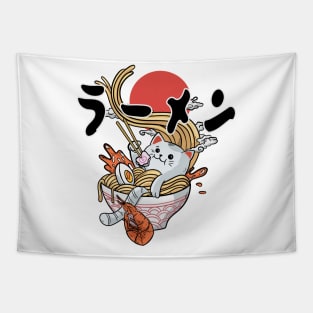 ramen cat Tapestry