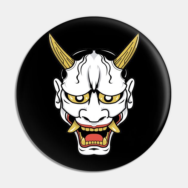 Hannya Mask Hannya Mask Pin TeePublic