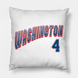 Retro Washington Number 4 Pillow