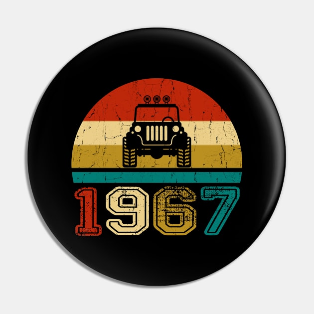 Vintage Jeep 1967 Birthday Jeep Gift Pin by Superdadlove