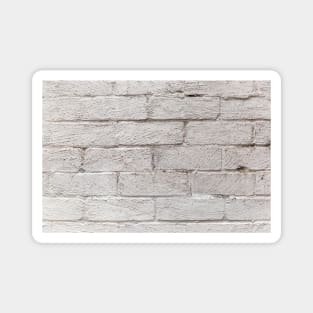 White Painted Brick Wall Magnet
