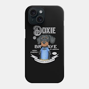 Dachshund in Superhero Outfit Phone Case