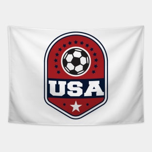Soccer USA Tapestry